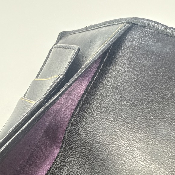 Vintage Coach Turnlock Passport Holder, Coach Turn Lock Black & Gold - Picture 6 of 10